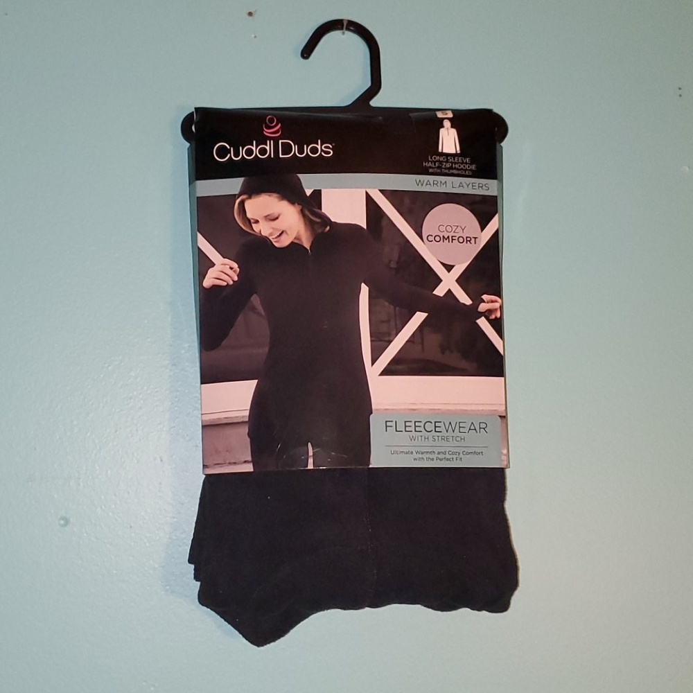 Long sleeve half zip hoodie